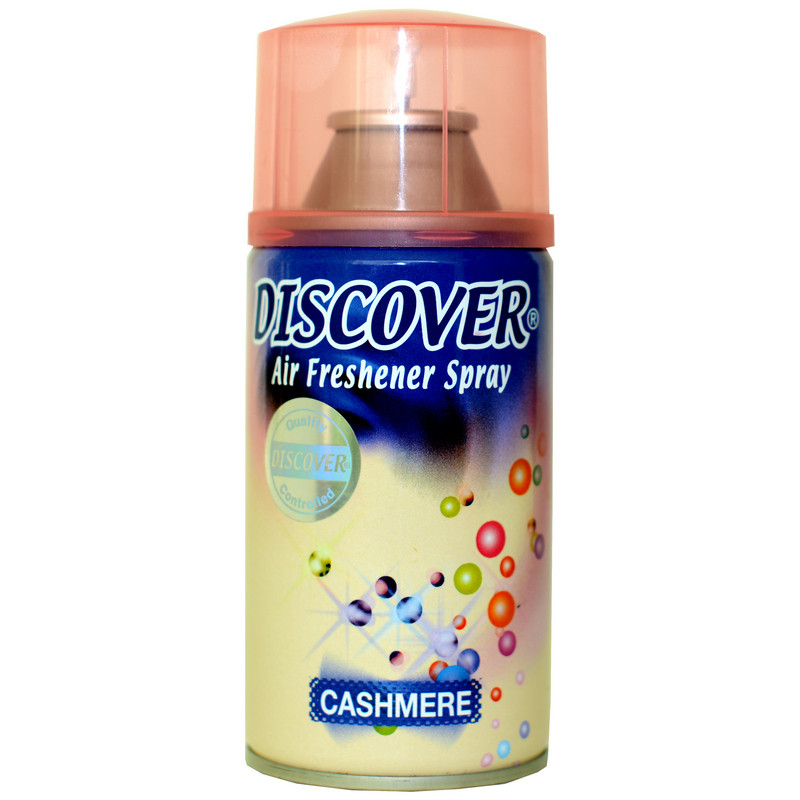 Баллон сменный для автоосвежителя DISCOVER Cashmere(Кашемир) 320 мл. спрей Баллон сменный для автоосвежителя DISCOVER Cashmere(Кашемир) 320 мл. спрей