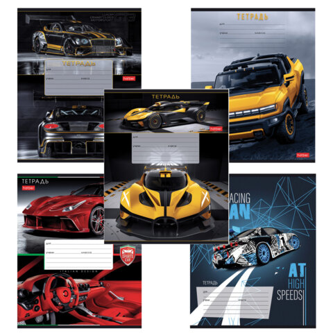 Тетрадь 12 л., HATBER клетка, обложка картон, "В мире авто" (микс в Тетрадь 12 л., HATBER клетка, обложка картон, "В мире авто" (микс в