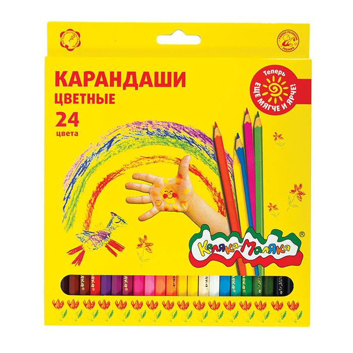 Набор цветн.каранд Каляка-Маляка 24 цв. шестигранные 3+: ККМ24 штр.: Набор цветн.каранд Каляка-Маляка 24 цв. шестигранные 3+: ККМ24 штр.: