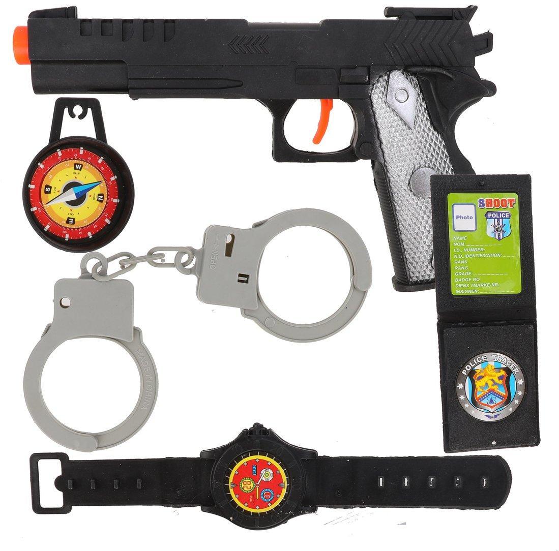 Игрушка полицейская купить. Набор Police 5 7 предметов. Игровой набор с оружием "полиция" 200443970. Набор полицейского ya-6n. Игрушечный набор полиции.