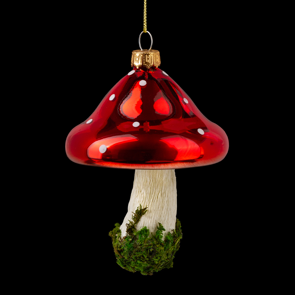 Украшение ErichKrause Decor® Мухомор лесной 11см, стекло Украшение ErichKrause Decor® Мухомор лесной 11см, стекло