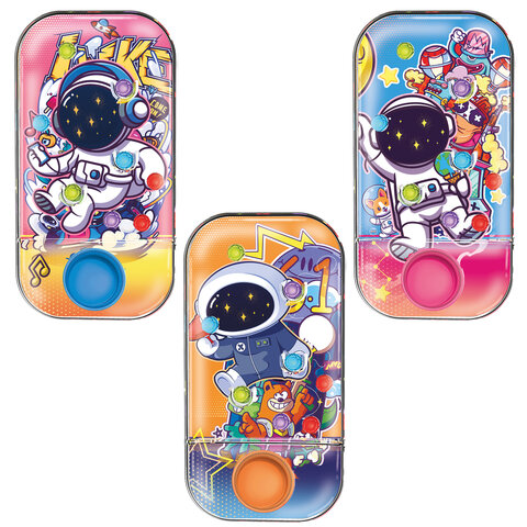 Водная игра КОСМОНАВТЫ, 11х6 см, мячики, ассорти, 3 вида, дисплей, JOLLY JOT