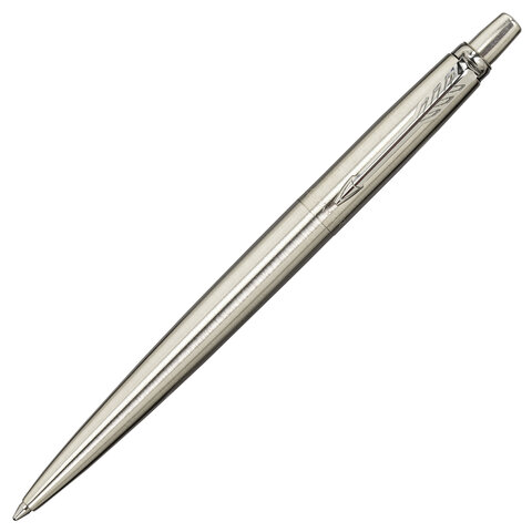 Ручка шариковая PARKER "Jotter Core Stainless Steel CT", ежедневник А5