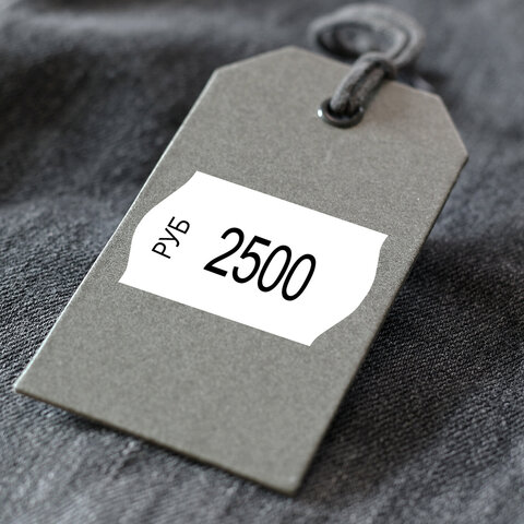 Этикет-лента 26х16 мм, волна, белая, КОМПЛЕКТ 10 рулонов по 1000 этикеток, Этикет-лента 26х16 мм, волна, белая, КОМПЛЕКТ 10 рулонов по 1000 этикеток,