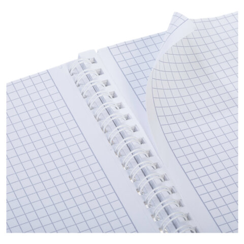 Тетрадь А4 80 л., HATBER, гребень, клетка, Soft-touch ламинация, цветной срез, Тетрадь А4 80 л., HATBER, гребень, клетка, Soft-touch ламинация, цветной срез,