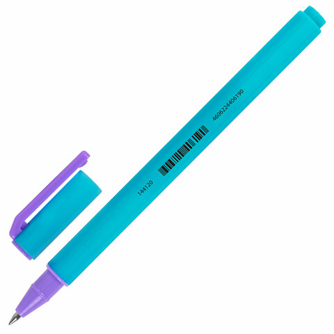Ручка гелевая BRAUBERG "COLOR NEON", ЧЕРНАЯ, корпус ассорти, узел 0,5