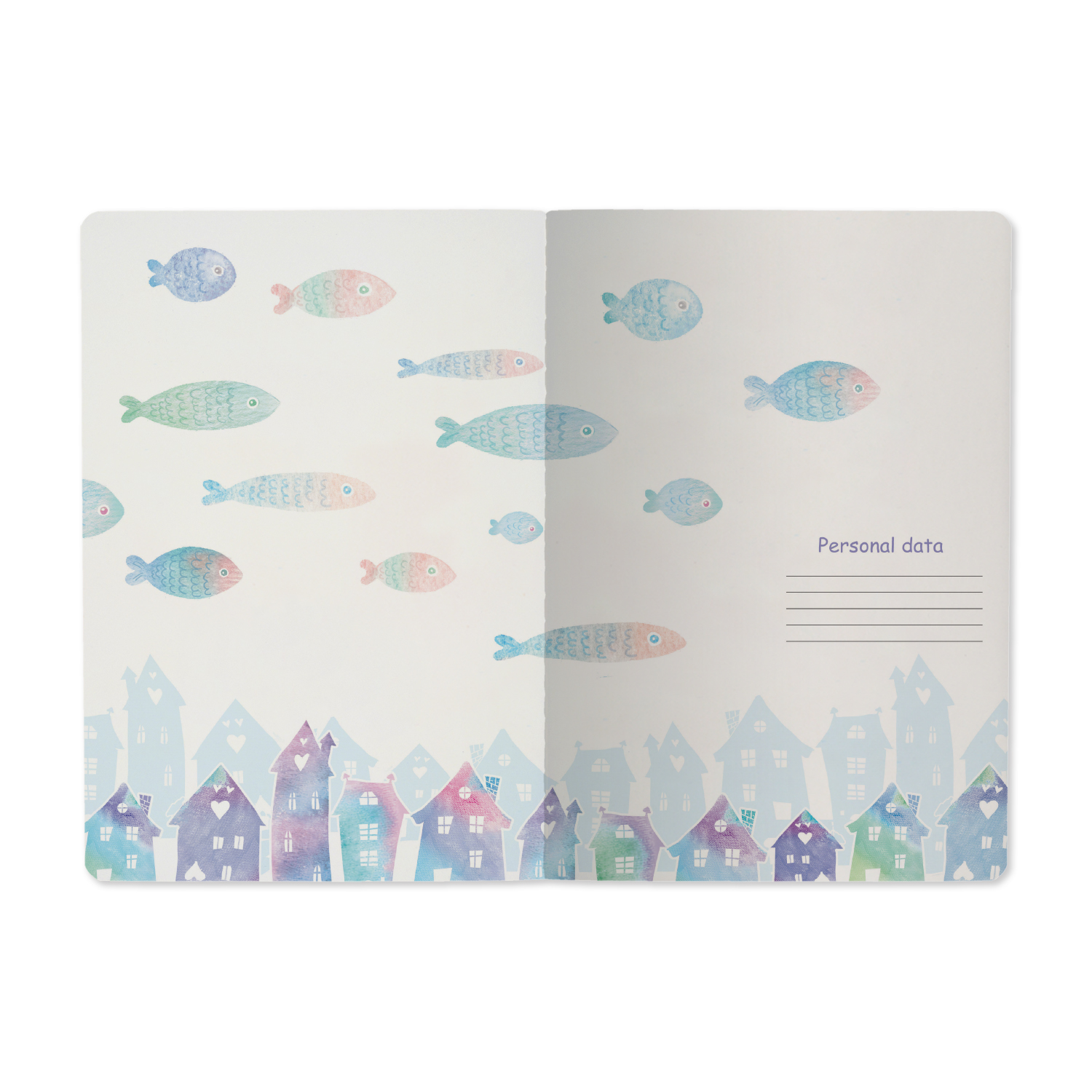 ТЕТРАДЬ А5, Bruno Visconti "FISH FLYING HIGH" 40л. клетка ТЕТРАДЬ А5, Bruno Visconti "FISH FLYING HIGH" 40л. клетка