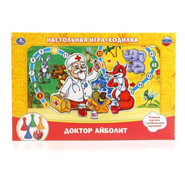Настольная игра-ходилка Доктор Айболит в кор. Умные игры Настольная игра-ходилка Доктор Айболит в кор. Умные игры