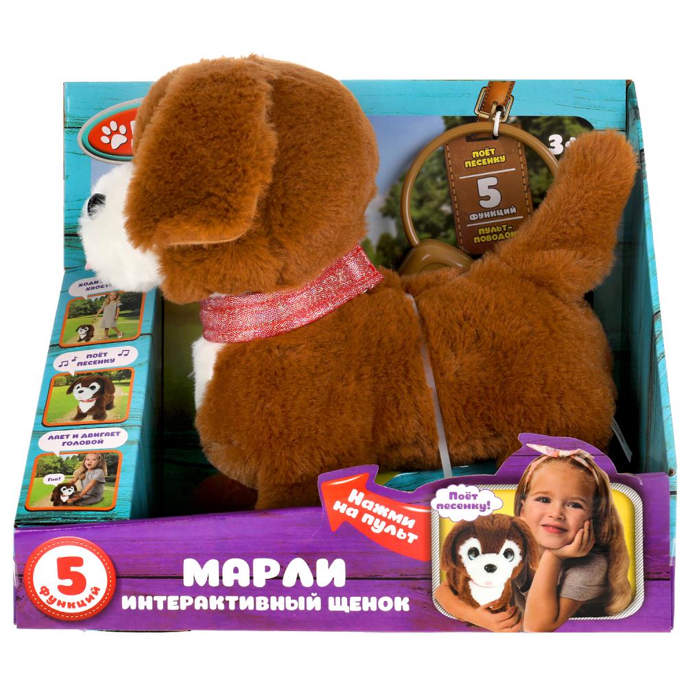 Интерактивный щенок Марли 22см на поводке ходит, озвучен в кор. МОЙ ПИТОМЕЦ Интерактивный щенок Марли 22см на поводке ходит, озвучен в кор. МОЙ ПИТОМЕЦ