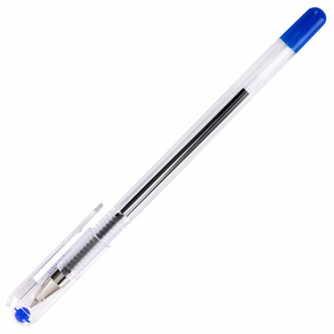 Ручка шариковая масляная MUNHWA "Option", СИНЯЯ, узел 0,5 мм, линия Ручка шариковая масляная MUNHWA "Option", СИНЯЯ, узел 0,5 мм, линия