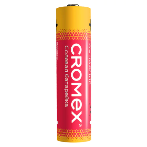Батарейки солевые "пальчиковые" КОМПЛЕКТ 10+1 шт., CROMEX (КРОМЕКС)