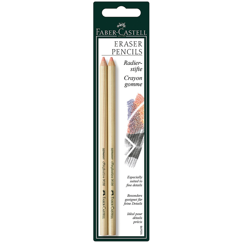 Набор ластиков-карандашей Faber-Castell "Perfection", 2шт.,блистер Набор ластиков-карандашей Faber-Castell "Perfection", 2шт.,блистер