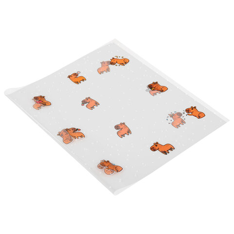 Обложки "CAPYBARAS" для тетрадей и дневников, КОМПЛЕКТ 10 шт., Обложки "CAPYBARAS" для тетрадей и дневников, КОМПЛЕКТ 10 шт.,