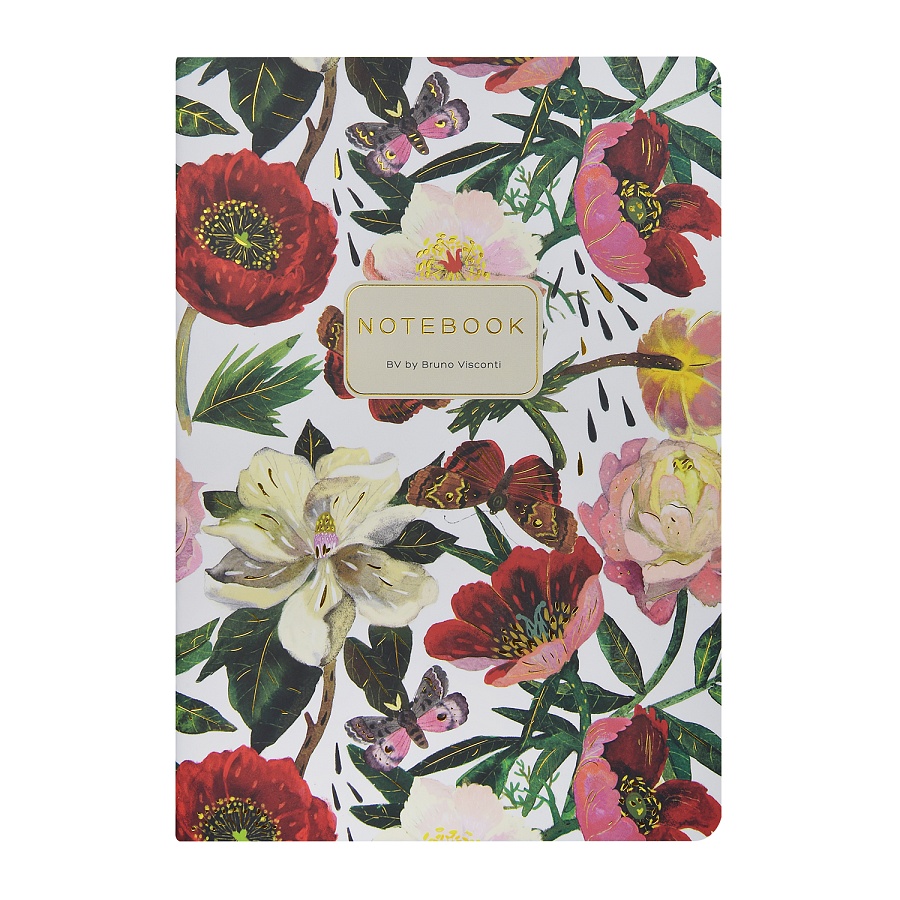 ТЕТРАДЬ А5, Bruno Visconti "FLORA.ПИОНЫ", 40л. линейка ТЕТРАДЬ А5, Bruno Visconti "FLORA.ПИОНЫ", 40л. линейка
