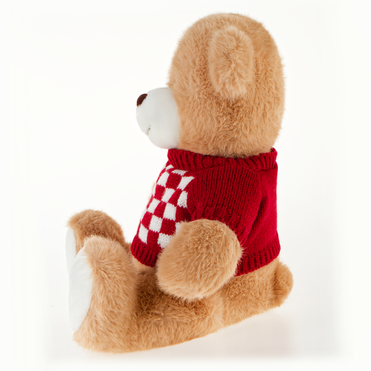 Мягкая игрушка ТРИ СОВЫ "Мишка в клетчатом свитере", 25см