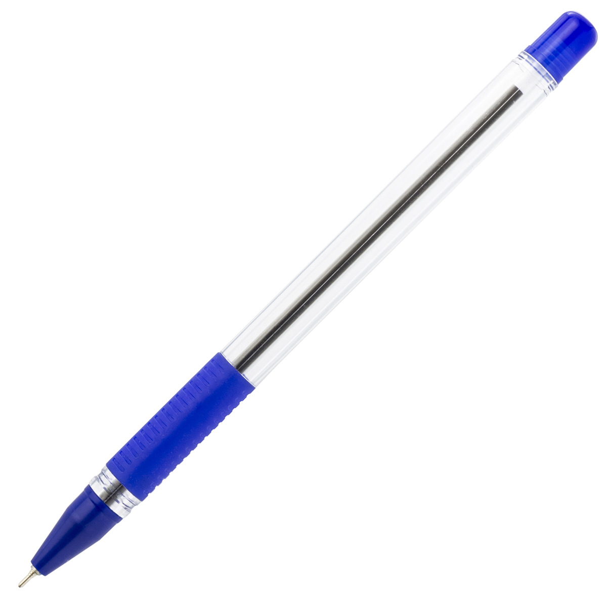 Ручка гелевая calligraph, прозрачный корпус, синяя, 0,5мм ,Index