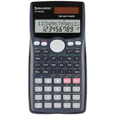 Калькулятор инженерный BRAUBERG SC-991MS (157x82 мм), 401 функция, 10+2