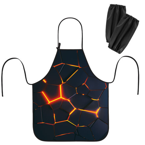 Фартук с нарукавниками для уроков труда ЮНЛАНДИЯ, регулировка по росту, 46х54 Фартук с нарукавниками для уроков труда ЮНЛАНДИЯ, регулировка по росту, 46х54