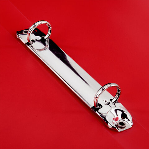 Папка на 2 кольцах А4 BRAUBERG UNIVERSAL, 25 мм, красная, до 170 листов, 0,5 мм,