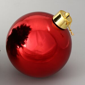 Пластиковый шар Sonder 20 см, красный, глянцевый Пластиковый шар Sonder 20 см, красный, глянцевый