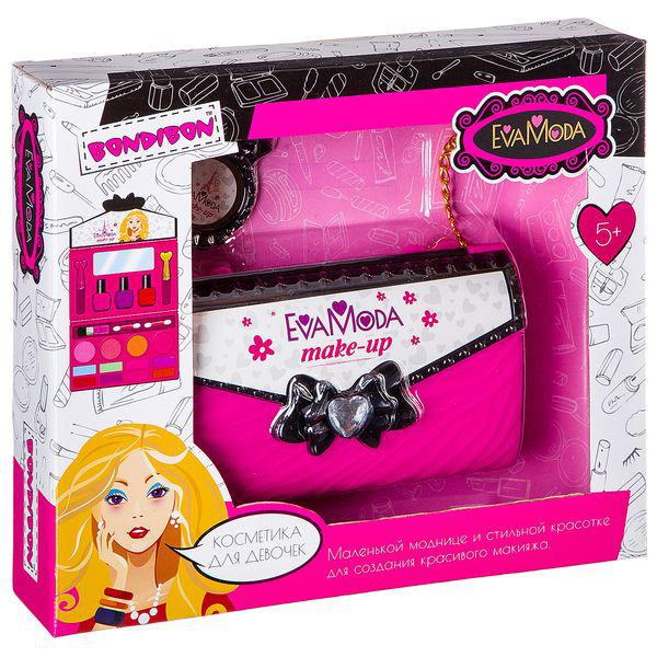 Набор детской декоративной косметики Bondibon Eva Moda (BOX 28*34*6 см с ручкой- Набор детской декоративной косметики Bondibon Eva Moda (BOX 28*34*6 см с ручкой-