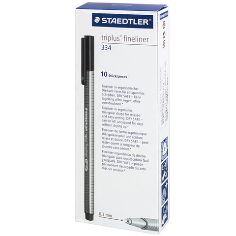 Ручка капиллярная STAEDTLER "Triplus Fineliner", НЕОНОВАЯ ОРАНЖЕВАЯ,