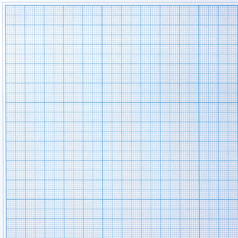 Бумага масштабно-координатная (миллиметровая), планшет А3, голубая, 20 листов,