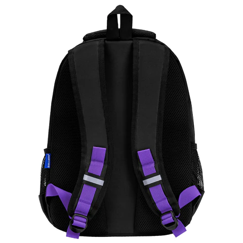 Рюкзак BRAUBERG FORCE, 2 отделения, 5 карманов, "Purple bow", 39х28х17