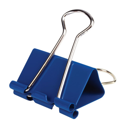 Зажимы для бумаг ОФИСМАГ, КОМПЛЕКТ 12 шт., 51 мм, на 230 листов, цветные,