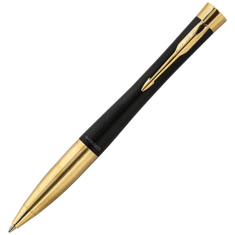 Ручка шариковая Parker "Urban Twist Black GT", ежедневник А5 черный,