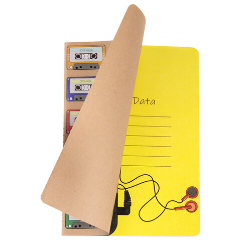 Тетрадь 40 л. в клетку обложка КРАФТ, бежевая бумага 70 г/м2, сшивка, А5