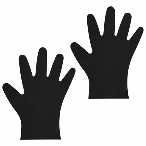 Перчатки одноразовые эластомер TPE, КОМПЛЕКТ 50 пар (100 штук), M (средний),