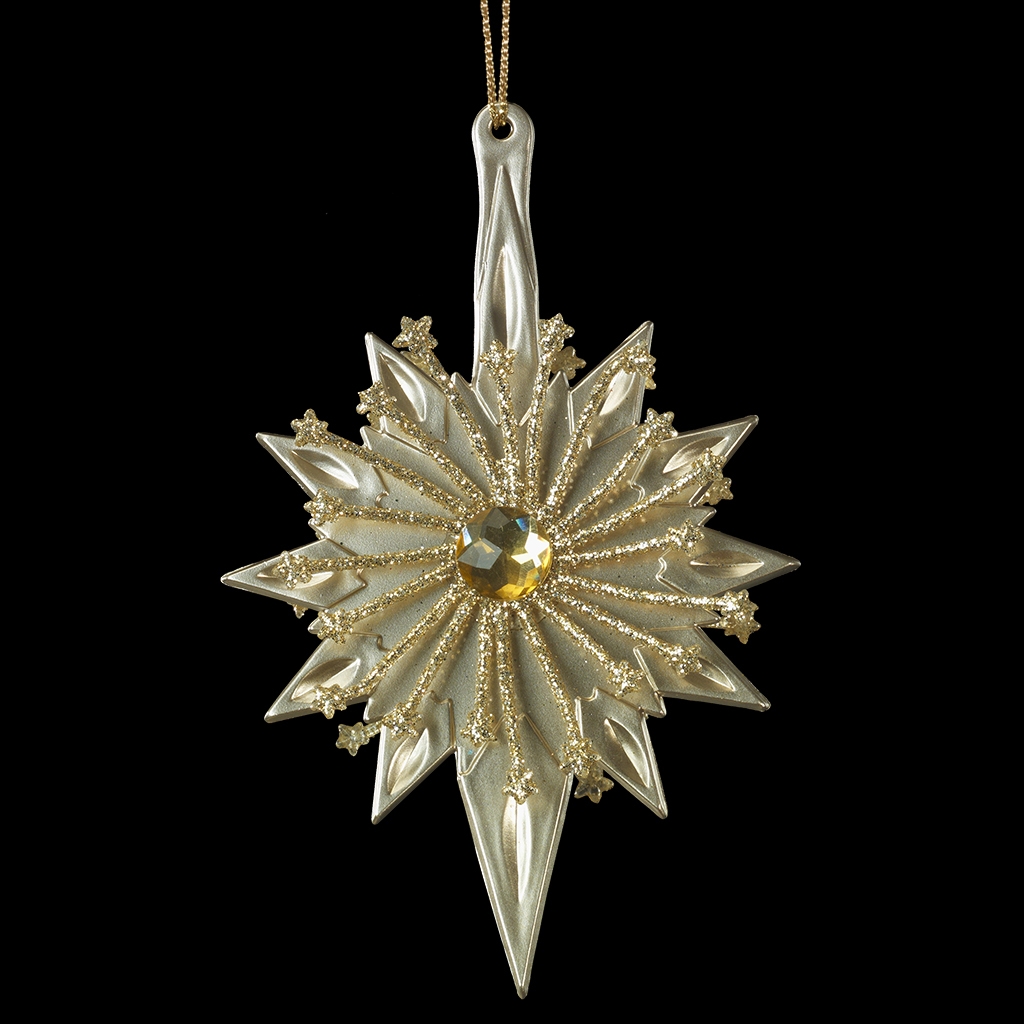 Украшение ErichKrause Золотая льдинка 15см Украшение ErichKrause Золотая льдинка 15см