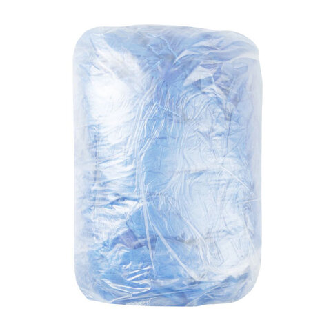 Бахилы двойные с двойной резинкой КОМПЛЕКТ 100 штук (50 пар) ПРОЧНЫЕ, 40х14 см,