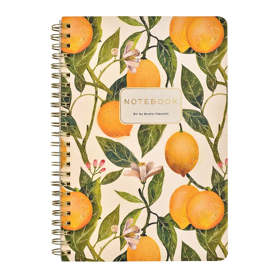 ТЕТРАДЬ НА ГРЕБНЕ, А5, Bruno Visconti "FLORA.PARADISE.LEMONS" 60л. ТЕТРАДЬ НА ГРЕБНЕ, А5, Bruno Visconti "FLORA.PARADISE.LEMONS" 60л.