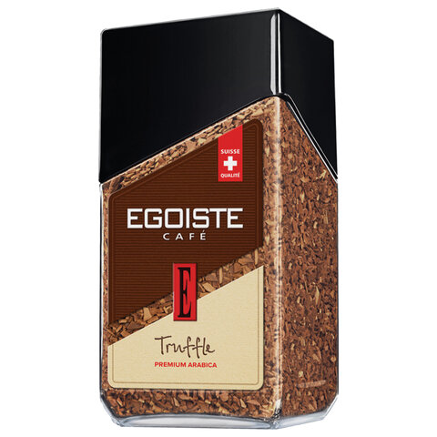 Кофе растворимый EGOISTE "Truffle", ШВЕЙЦАРИЯ, 95 г, стеклянная банка,