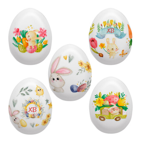 Переводные картинки для яиц, НАБОР 2 листа 20x11 см, "Светлая