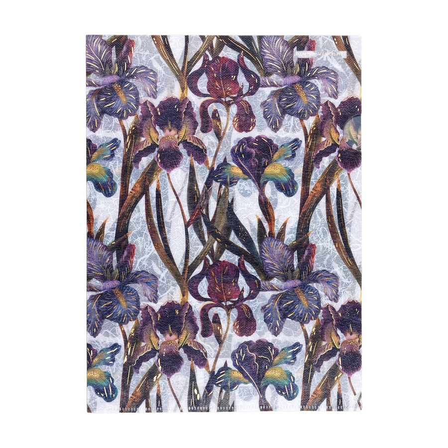 ПАПКА УГОЛОК С ОДНИМ ОТДЕЛЕНИЕМ, "FLORA.ИРИСЫ", А4 ПАПКА УГОЛОК С ОДНИМ ОТДЕЛЕНИЕМ, "FLORA.ИРИСЫ", А4