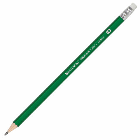 Карандаш чернографитный BRAUBERG "PREMIUM TURKEY", 1 шт.,