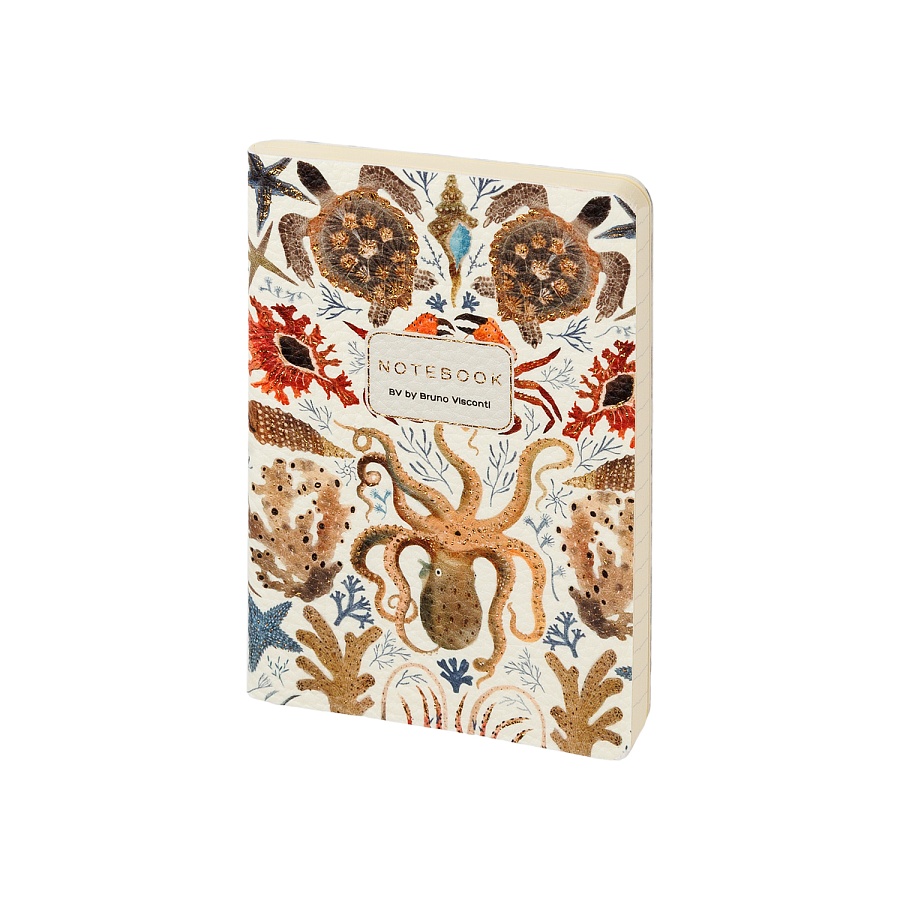 ТЕТРАДЬ А6 ИЗ ЭКОКОЖИ, "FAUNA.DEEP SEA" 60 Л. ЛИНЕЙКА ТЕТРАДЬ А6 ИЗ ЭКОКОЖИ, "FAUNA.DEEP SEA" 60 Л. ЛИНЕЙКА