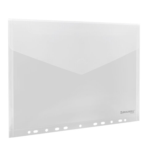 Папка-конверт с перфорацией А4, BRAUBERG "UNIVERSAL", КОМПЛЕКТ 10 шт., Папка-конверт с перфорацией А4, BRAUBERG "UNIVERSAL", КОМПЛЕКТ 10 шт.,
