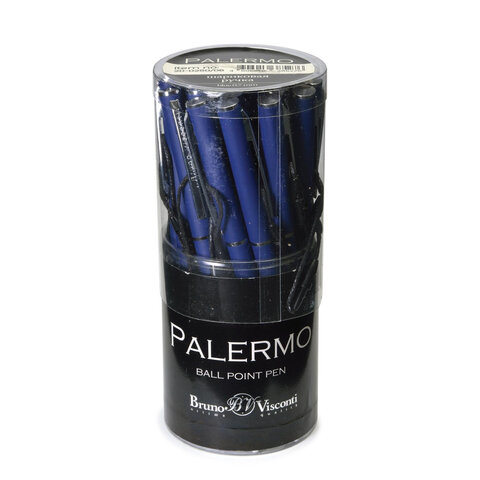 Ручка шариковая BRUNO VISCONTI "Palermo", темно-синий металлический