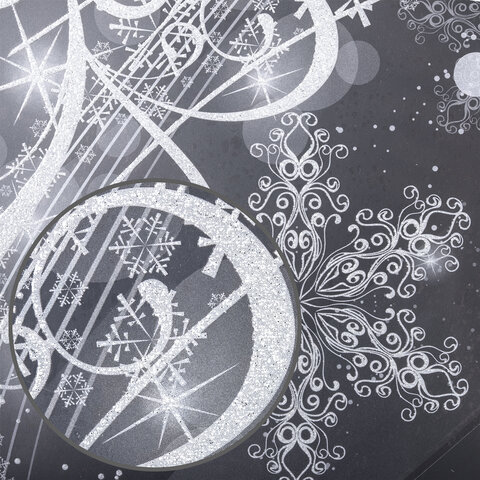 Украшение для окон и стекла ЗОЛОТАЯ СКАЗКА "Зимние узоры 1", 30х38 см,