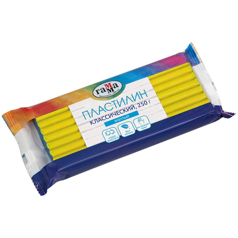 Пластилин Гамма "Классический", желтый, 250г. 270818_03 Пластилин Гамма "Классический", желтый, 250г. 270818_03