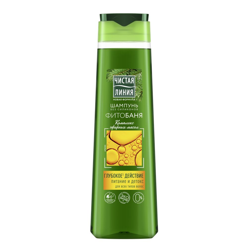 Шампунь Чистая линия Фитобаня для всех типов волос 400 мл Шампунь Чистая линия Фитобаня для всех типов волос 400 мл