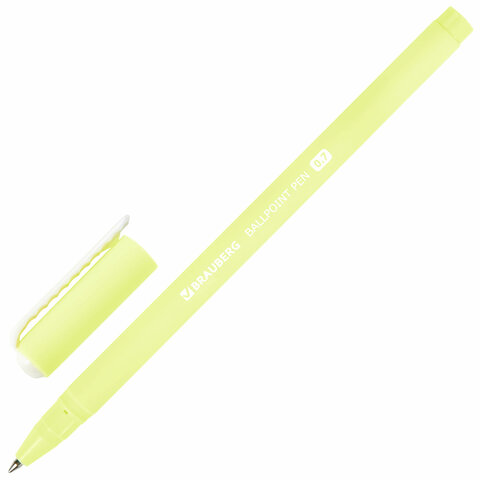 Ручка шариковая BRAUBERG SOFT TOUCH STICK "PASTEL" СИНЯЯ, мягкое