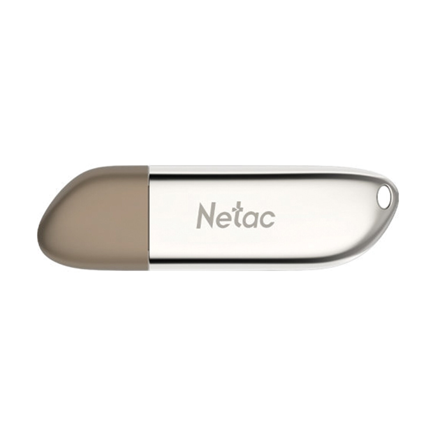 Флеш-диск 32 GB NETAC U352, USB 2.0, металлический корпус, серебристый,