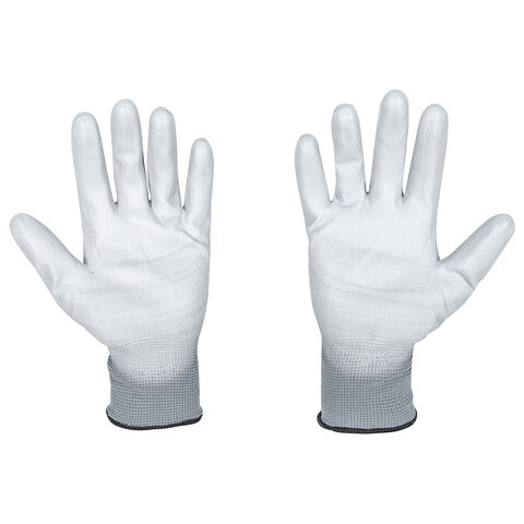 Перчатки нейлоновые SCAFFA "Базис", полиуретановое покрытие (облив),