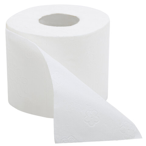 Бумага туалетная, спайка 8 шт., 3-слойная (8х17 м) Papia Professional, белая,