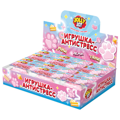 Игрушка-антистресс "ПРОЗРАЧНАЯ ЛАПКА", 7 см, дисплей, JOLLY JOT
